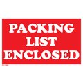 Decker Tape Products Label, DL1184, PACKING LIST ENCLOSED, 3" X 5" DL1184